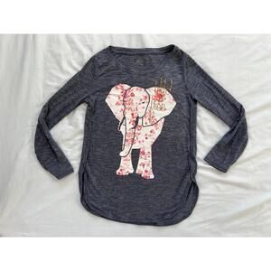 Mudd girls size 7/8 long sleeved elephant top